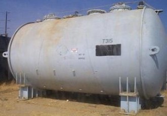 12,800 gallon Horizontal storage vessel, glass lined, Manufactured by DeDietrich, Glastor tank, rated for 15 PSI @ 400 deg. F internal, 126